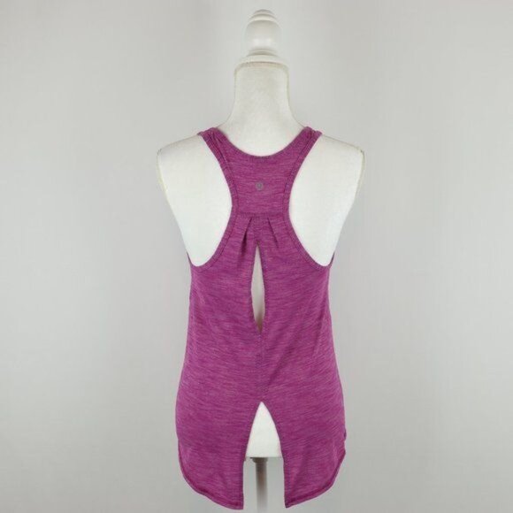 Lululemon Salute The Sun Women's Size 4 Purple Racerback Activwear Tank Top - Picture 3 of 6